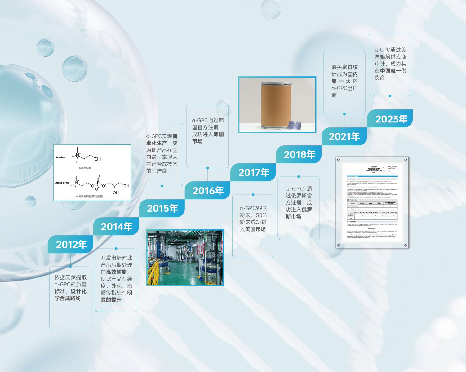 α-GPC技术发展历程